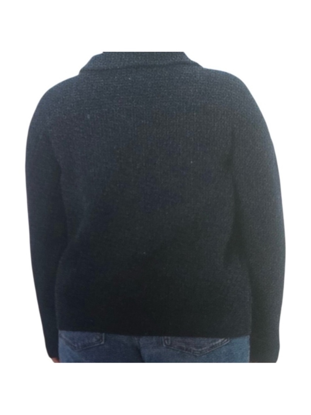 NWT Modern Ambition Cozy Ribbed Women's Half-Zip Navy Knit Sweater SIZE XL - Picture 2 of 12